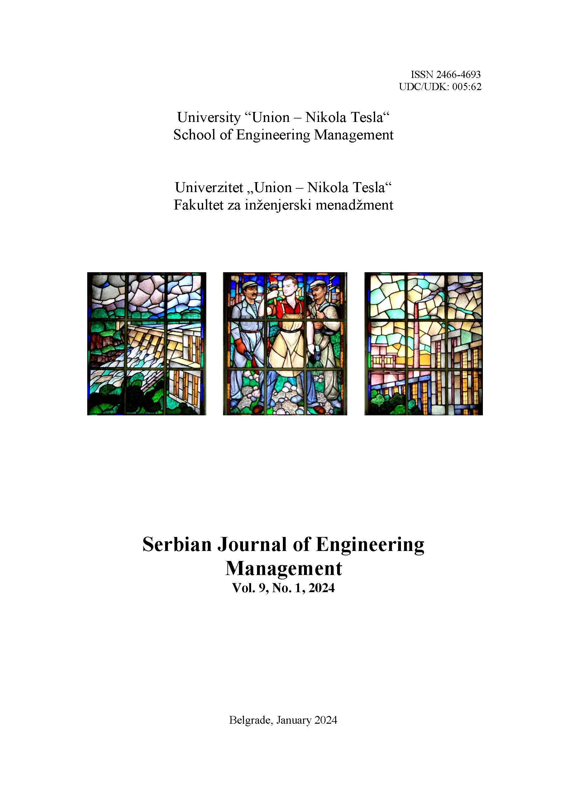 					View Vol. 9 No. 1 (2024): Serbian Journal of Engineering Management
				